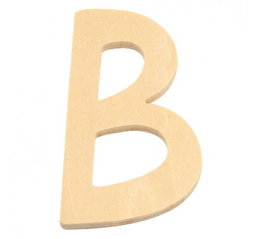 houten letter B  